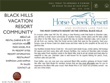 Tablet Screenshot of horsecreekresort.com